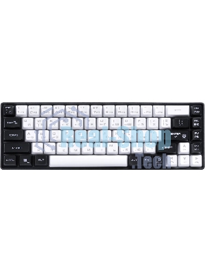 Игровая клавиатура проводная Defender Aris GK-349 RU,бел/черный,68кн+FN,радуж,1.5м
