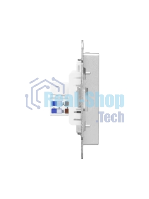 Механизм розетки RJ45 (cat5) EKF UP1-SOA-RJ45-5 алюминий Эпика