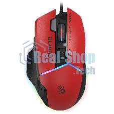 Мышь проводная A4Tech Bloody W95 Max Sports красный/черный оптическая (12000dpi) USB (10but)