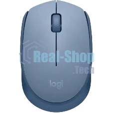 Мышь беспроводная Logitech M171 голубой, 1000 dpi, радиоканал, USB, кнопки - 3