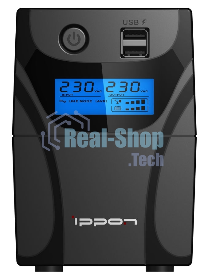 Источник бесперебойного питания Ippon Back Power Pro II Euro 650 / 650 ВА / 360 Вт / 2 x CEE 7 (евророзетка)