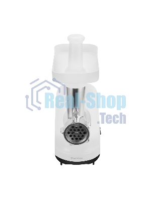 Мясорубка электрическая Blackton Bt MG1111 белый/черный, 1200 Вт, 1.5 кг/мин, реверс, защита от перегрузки, насадки - 2