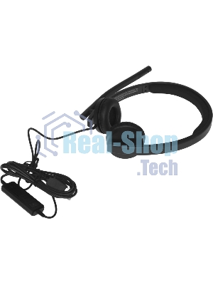 Гарнитура Logitech USB Headset H570e Stereo чёрный, проводная, USB