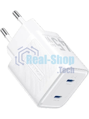 Сетевое зарядное устройство Vention на 2 порт USB С+C GaN 45W белый
