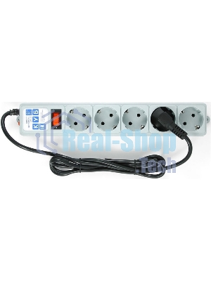 Сетевой фильтр Powercube SPG-B-10 3 м, 5 розеток, серый, коробка
