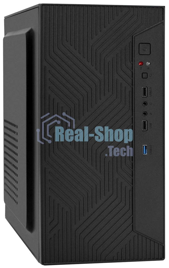 Компьютерный корпус Minitower ExeGate BAA-303U-AA500 (mATX, БП AA500 с вент. 8см, 2хUSB+1хUSB 3.0, HD Audio, черный)