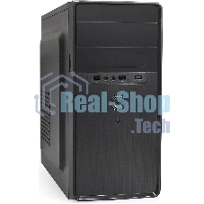 Компьютерный корпус Minitower ExeGate BA-309-UNS400 (mATX, БП UNS400 с вент. 12см, 2*USB, HD аудио, черный)