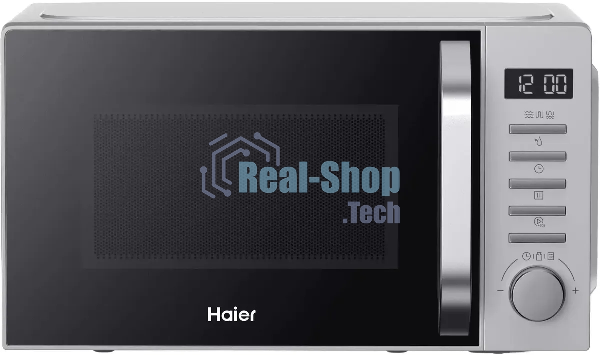 Микроволновая печь Haier HMB-DG208SA серебристый, 20 л, 800 Вт, переключатели - кнопки, поворотный механизм