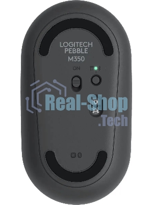 Мышь беспроводная Logitech Pebble M350 графитовый, 1000 dpi, радиоканал, Bluetooth, USB, кнопки - 3