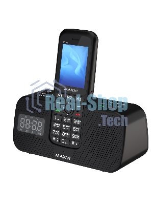 Мобильный телефон Maxvi RT-03 + док-станция, черный
