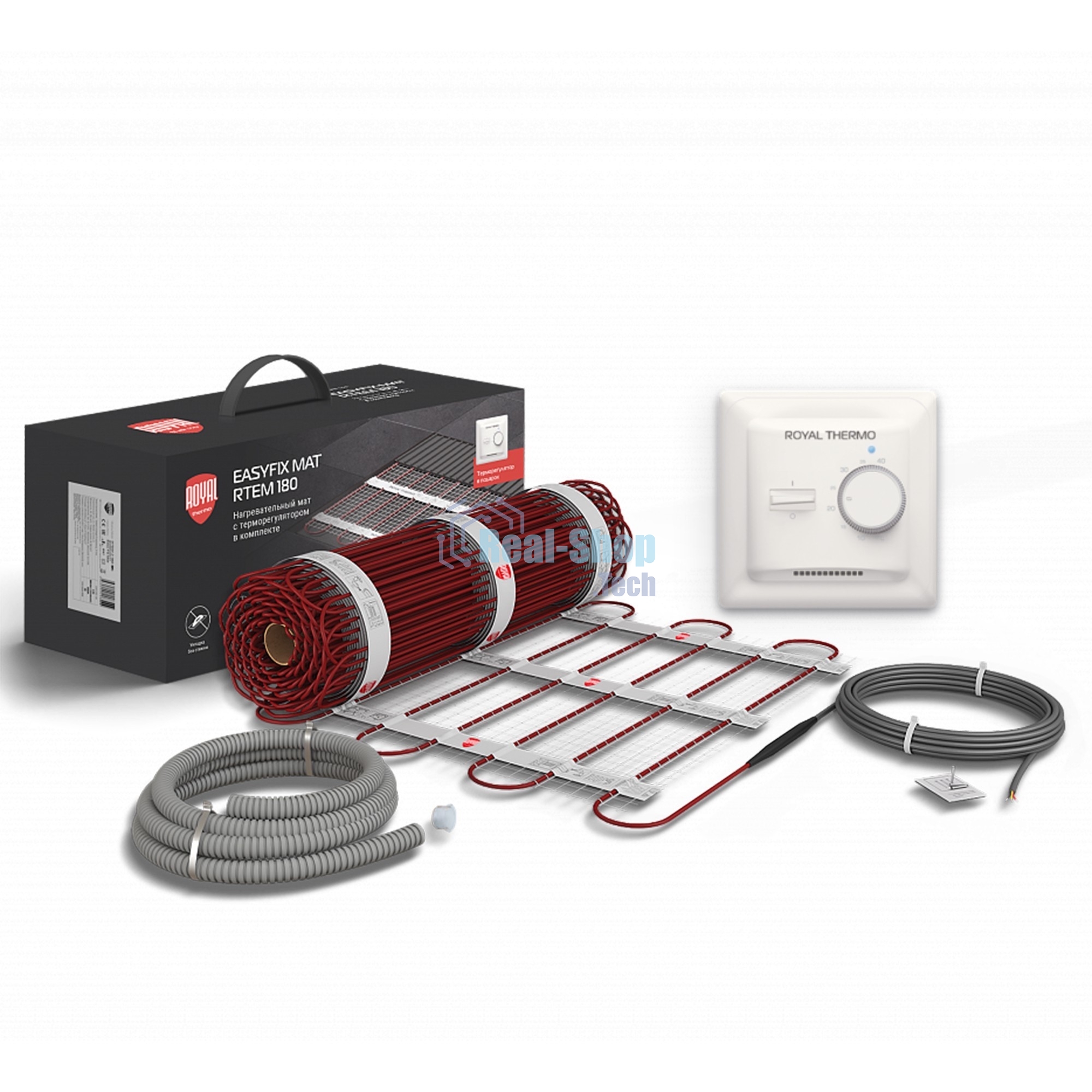 Мат нагревательный Royal Thermo EasyFix Mat RTEM 2-180-1 (комплект с терморегулятором)