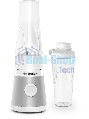 Блендер стационарный Bosch MMB2111T серебристый, 450 Вт, 1 скорость