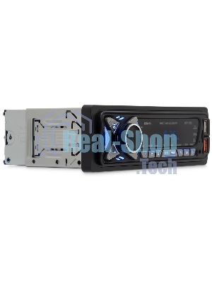 Автомагнитола Digma MCP-227B, 1 DIN, Bluetooth, USB Type-A, AUX, пульт ДУ
