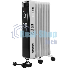 Обогреватель масляный Centek CT-6222-7 (7 секций) белый, 600/900/1500 Вт, 15 м2, 3 режима, термостат