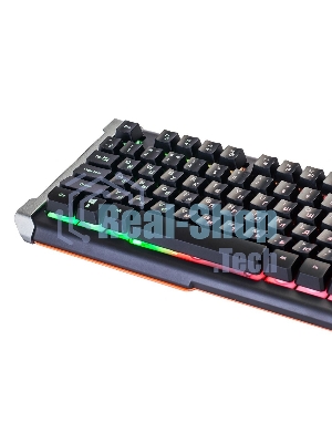 Клавиатура Oklick 717G Black Death проводная, USB Type-A, чёрный/серый