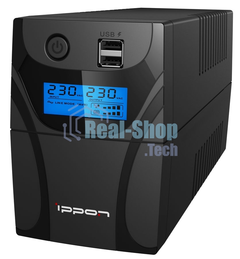 Источник бесперебойного питания Ippon Back Power Pro II 600 / 600 ВА / 360 Вт / 4 x CEE 7 (евророзетка)