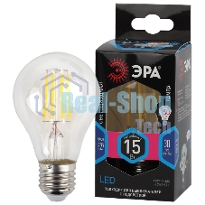 Лампа светодиодная ЭРА F-LED A60-15W-840-E27 Е27/Е27 15Вт филамент груша нейтральный белый свет