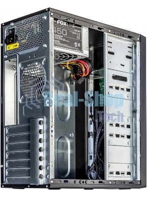 Компьютерный корпус c блоком питания 450 Ватт Case Foxline ATX, 450W, 4xUSB 2.0, powcord