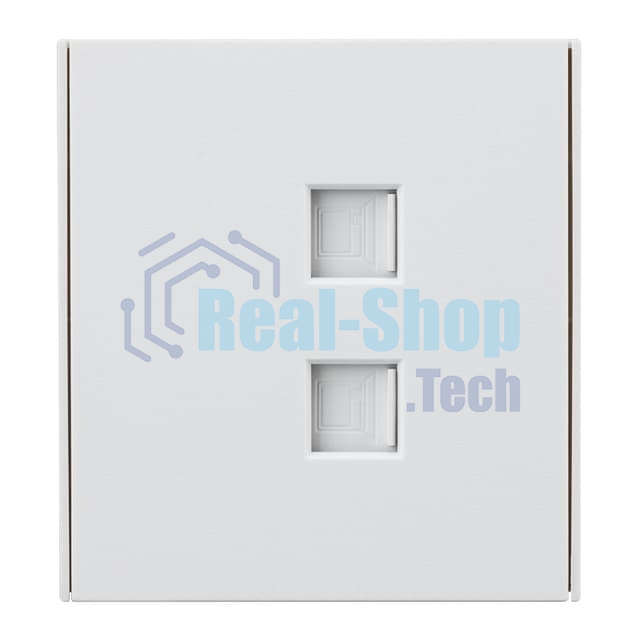 Розетка Kranz STRONG компьютерная двойная RJ45+RJ45 кат6 с/у жемчуг