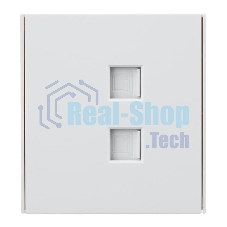 Розетка Kranz STRONG компьютерная двойная RJ45+RJ45 кат6 с/у жемчуг