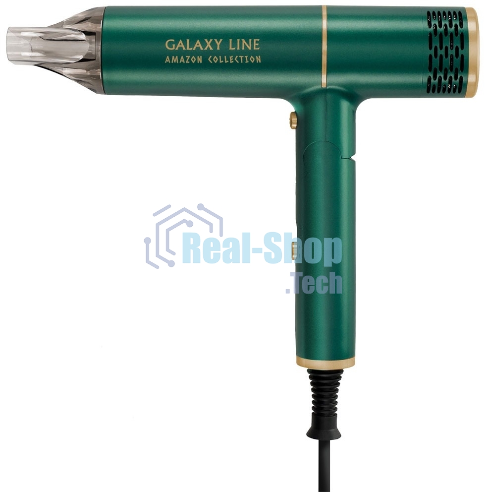 Фен для волос Galaxy Line GL 4360, амазонка, 1600Вт, зеленый