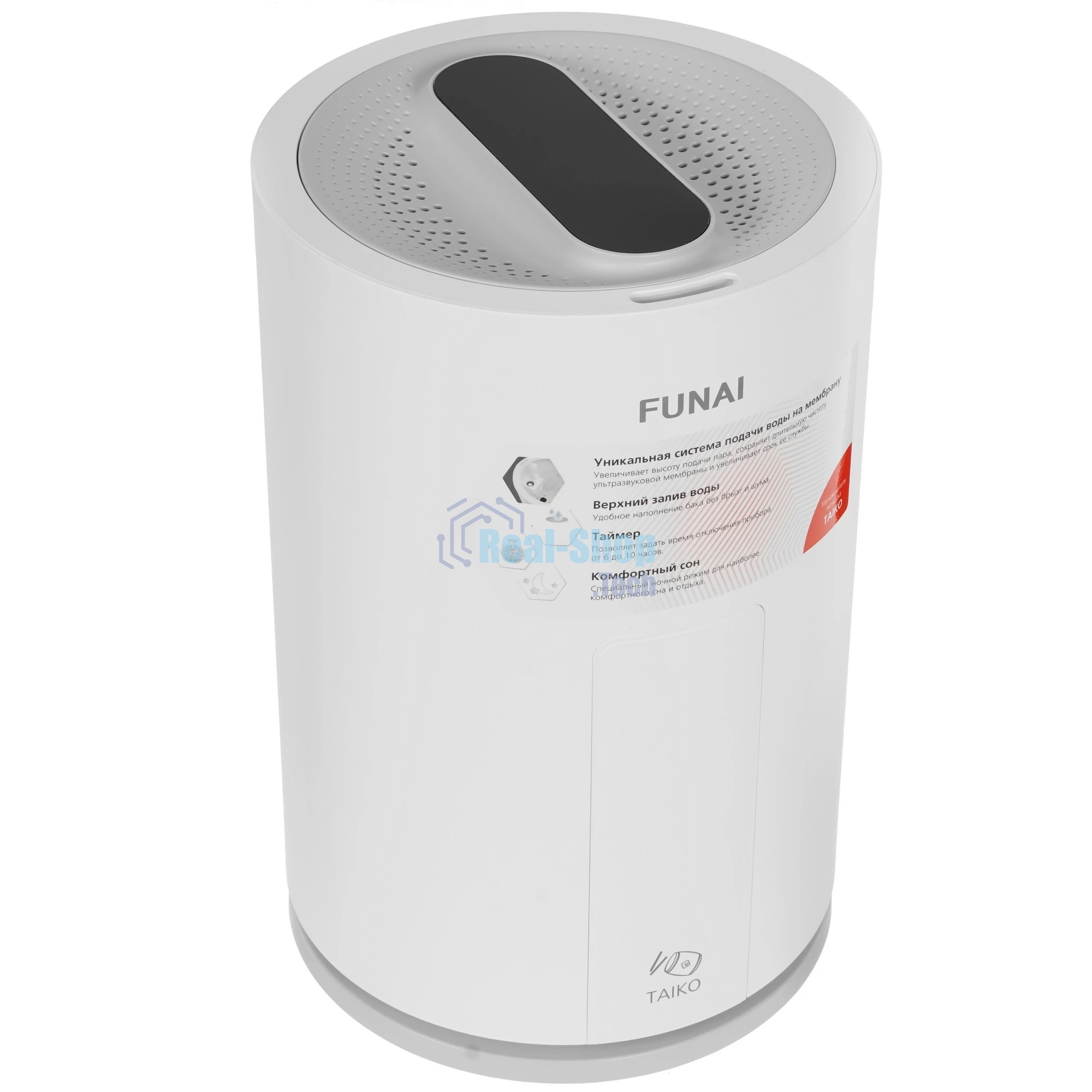 Увлажнитель воздуха FUNAI TAIKO USH-TKE7251WC белый, 30 м², 5 л