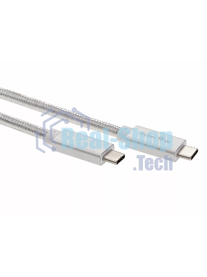 Кабель USB 3.1 Type Cm -- Cm IC 5А 10Gbs длина 1M, Telecom TC420S серебряный