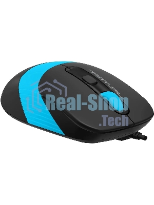 Комплект клавиатура+мышь A4Tech FStyler F1010 проводной, USB, 1600 DPI, чёрный/синий