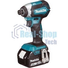 Дрель-шуруповерт Makita DTD153ZJ, 18 В, 0 Ач, 170 Нм, бесщеточный, ударный