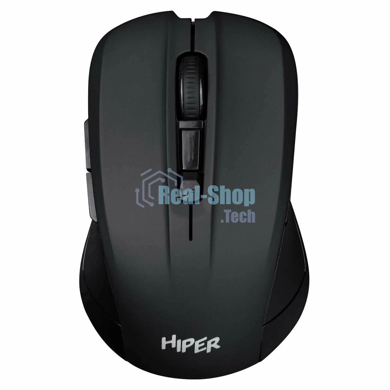 Мышь беспроводная HIPER HOMW-101-BT черный, 1600 dpi, радиоканал, USB, кнопки - 4