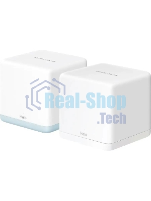Mesh Wi-Fi система Mercusys Halo H32G(2-pack) AC1200, до 300 Мбит/с на 2,4 ГГц + до 867 Мбит/с на 5 ГГц, комплект 2 шт