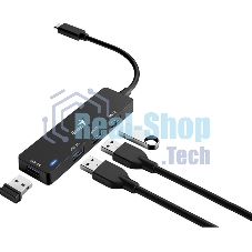 USB-концентратор Genius UH-400, USB Type-C, USB 3.0, USB