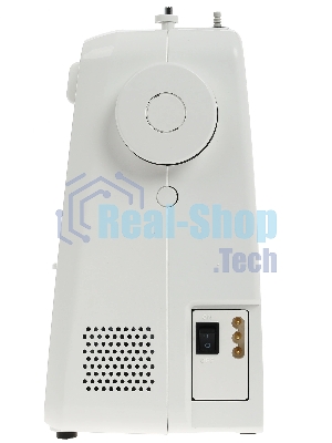 Швейная машина Janome MX 55 белый/розовый, электромеханическая, вертикальный качающийся, 15 операций, петля полуавтомат