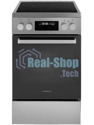 Плита электрическая Maunfeld MEC511CS09TD серебристый, конфорок 4 шт, духовка 59 л, 50 см x 85 см x 60 см