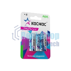 Элемент питания алкалиновый AAA/LR03 BP-8 (блист.8шт) Космос KOCLR03BL8