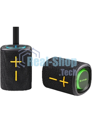 Колонка портативная Defender Union black (20Вт, 2.0 стерео, Bluetooth, питание от аккумулятора)