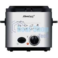 Фритюрница-фондю Steba DF 95 серебристый/чёрный, 840 Вт, 1.2 л, 0.4 кг, антипригарное покрытие