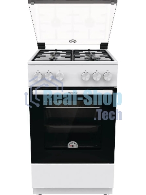 Плита газовая Gorenje GG5A10WH белый, конфорок 4 газовых, духовка 70 л, 50 см x 85 см x 59.4 см