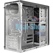 Компьютерный корпус Minitower ExeGate EX299309RUS MA-373X-UNS350 (mATX, БП UNS350 с вент. 12см, 2*USB, аудио, черный)