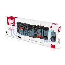Комплект клавиатура+мышь Smartbuy ONE 230346AG беспроводной, USB, 1200 DPI, чёрный