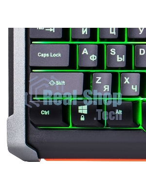 Клавиатура Oklick 717G Black Death проводная, USB Type-A, чёрный/серый