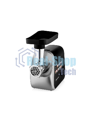 Мясорубка электрическая BRAYER BR1608 черный, 2000 Вт, 2.0 кг/мин, реверс, насадки - 8