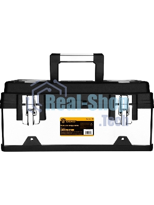 Ящик для инструментов Deko Tool box 18M, 18л, 41x23x19см, серебристый/черный 085-3002