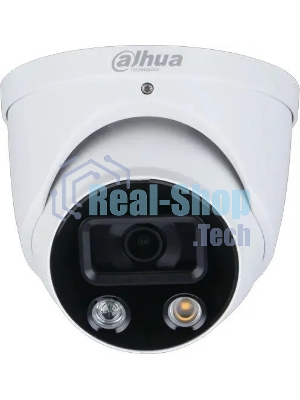 Камера видеонаблюдения IP Dahua DH-IPC-HDW3449HP-AS-PV-0360B-S5 3.6-3.6мм цв. корп.:белый/черный (DH-IPC-HDW3449HP-AS-PV-0360B)
