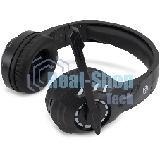 Гарнитура Oklick HS-L420G чёрный, беспроводная + проводная, Bluetooth, до 30 ч, подсветка