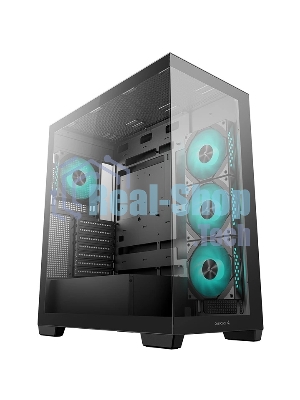 Компьютерный корпус Deepcool CG580 4F черный без БП ATX 6x120мм 3x140мм 2xUSB 3.0 audio bott PSU