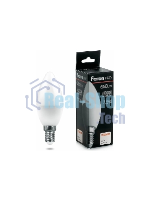 Лампа светодиодная Feron PRO LB-1307 свеча E14 7.5W 4000K