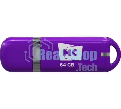 Флешка USB MORE CHOICE МФБ64 Purple (4620202558923), 64GB, USB 3.0, R/W 25/15, фиолетовый