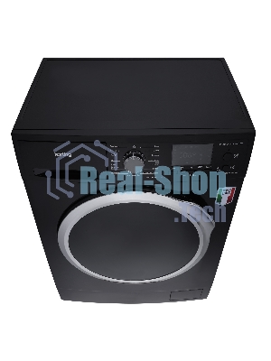 Стиральная машина Korting KWM 45ID1477 N черный, загрузка фронтальная 7 кг, 1400 об/мин, класс A