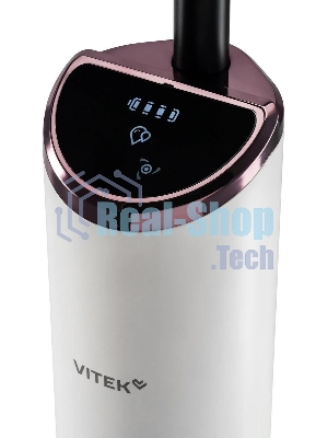 Пылесос моющий Vitek VT-FW11PRO белый/черный, питание от аккумулятора, 120 Вт, уборка сухая/влажная, пылесборник 0.68 л